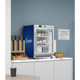 24 in. Commercial Countertop Display Freezer in White with Stainless Steel and Glass Door, 4.6 Cu. ft. (KM-MDF46GD) - Wrap